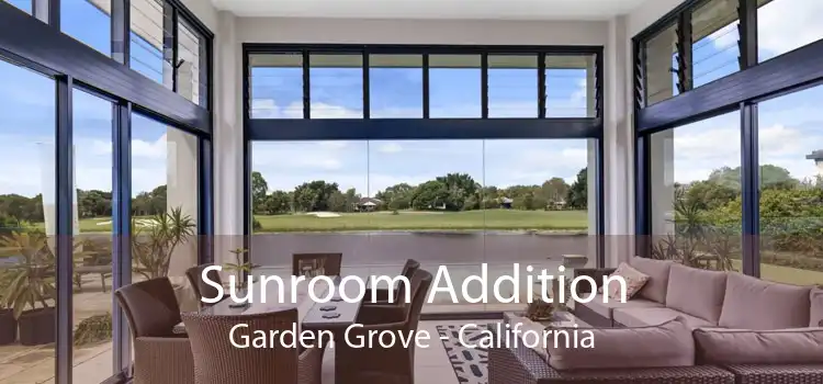 Sunroom Addition Garden Grove - California